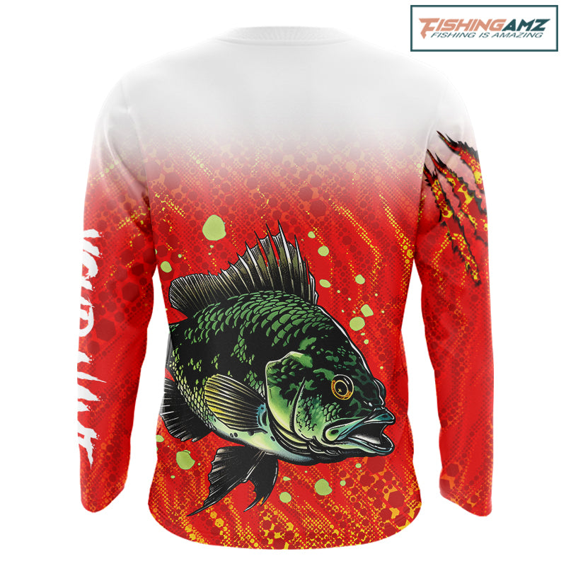 Personalized Crappie Fishing Jerseys For Fishing Team, Custom Name Fishing Shirts Long Sleeve NBT409