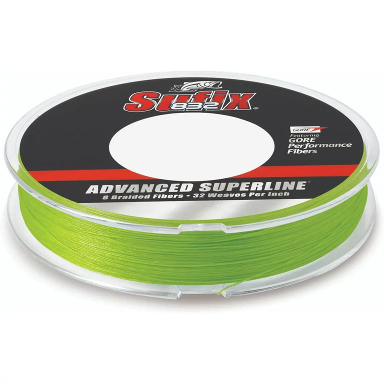 Sufix 832 Braid 20 lb Neon Lime 300 yards