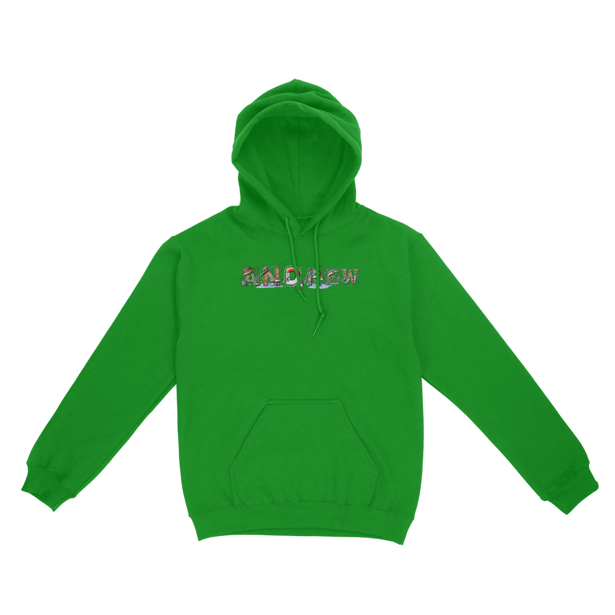 Personalized custom name fishing shirt for fisherman Unisex Hoodie