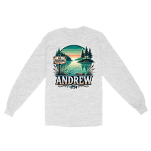 Load image into Gallery viewer, Personalized fishing shirt custom name Long Sleeve
