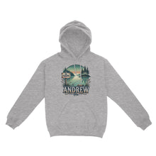 Load image into Gallery viewer, Personalized fishing shirt custom name Hoodie
