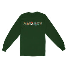 Load image into Gallery viewer, Personalized custom name fishing shirt for fisherman Long Sleeve
