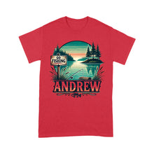 Load image into Gallery viewer, Personalized fishing shirt custom name T-Shirt
