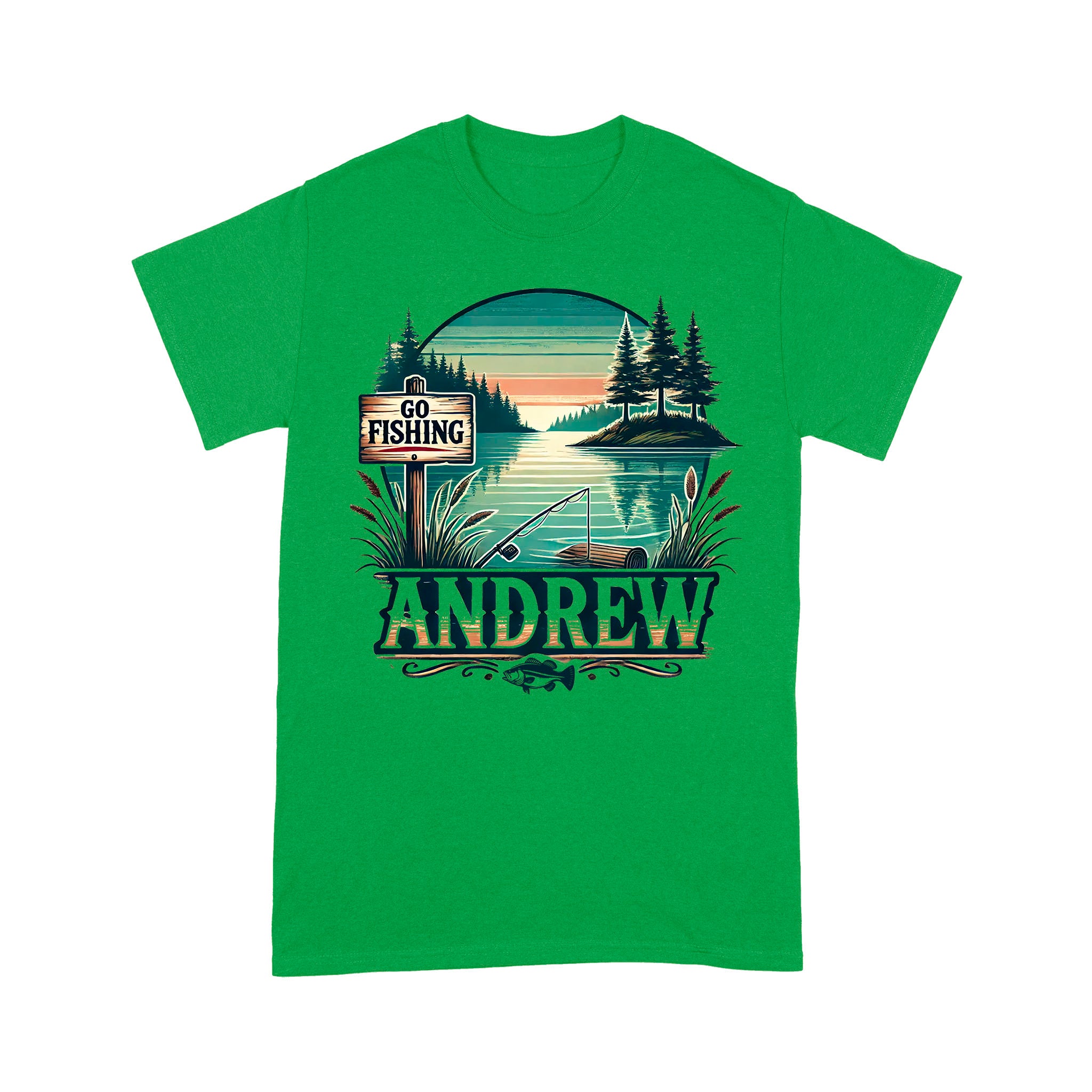 Personalized fishing shirt custom name T-Shirt