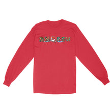 Load image into Gallery viewer, Personalized custom name fishing shirt for fisherman Long Sleeve
