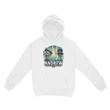 Load image into Gallery viewer, Personalized fishing shirt custom name Hoodie
