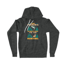 Load image into Gallery viewer, Gone fishing be back soon to go hunting, funny hunting fishing shirts D02 NPQ425 Premium Hoodie
