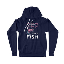 Load image into Gallery viewer, Move over boys let this girl show you how to fish pink women fishing shirts D02 NPQ510 - Premium Hoodie
