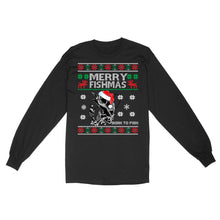 Load image into Gallery viewer, Funny Merry Fishmas Fishing Fisherman Angling Christmas Xmas Gifts Ugly Standard Long Sleeve FSD2509
