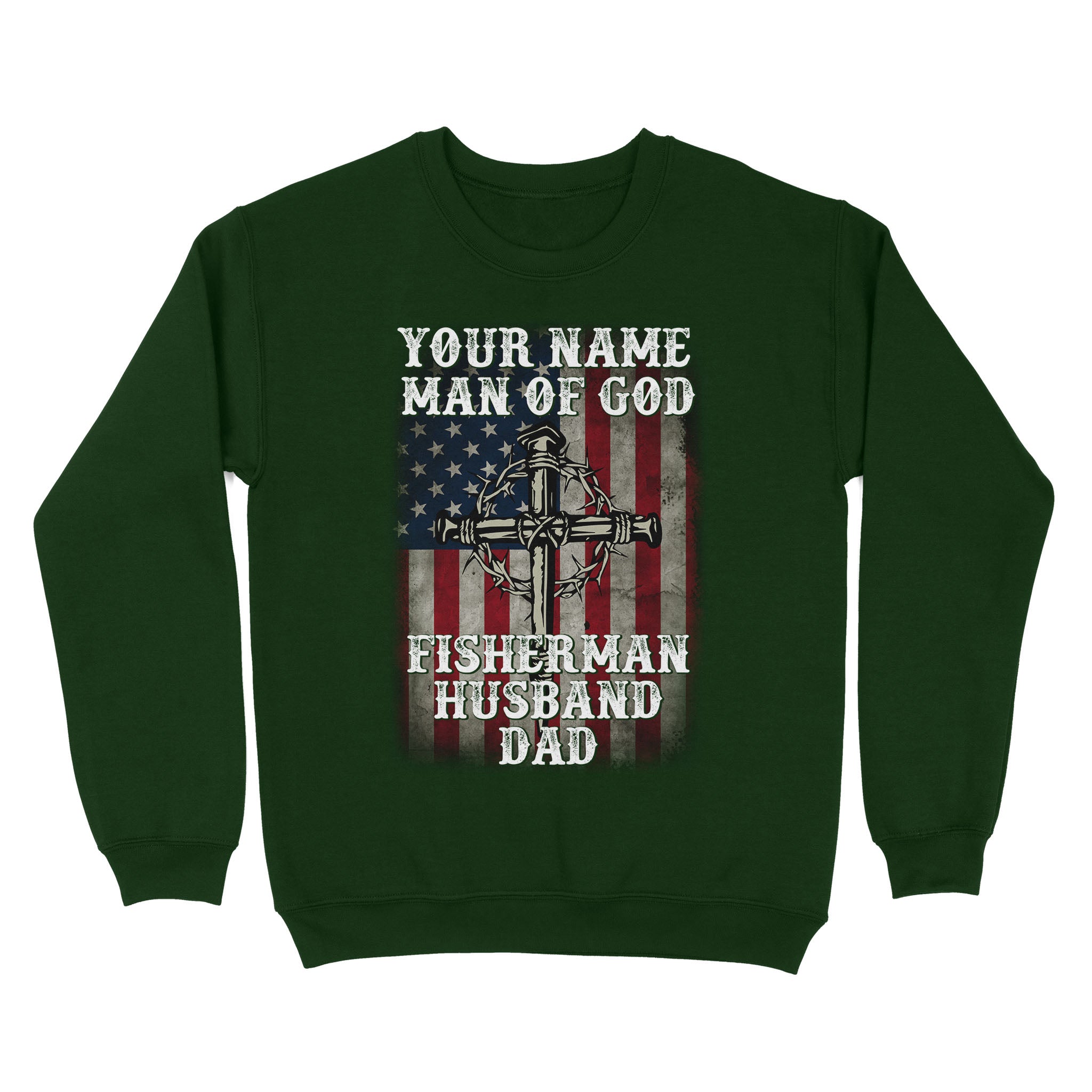 Fisherman - Man of God personalized gift Standard Crew Neck Sweatshirt