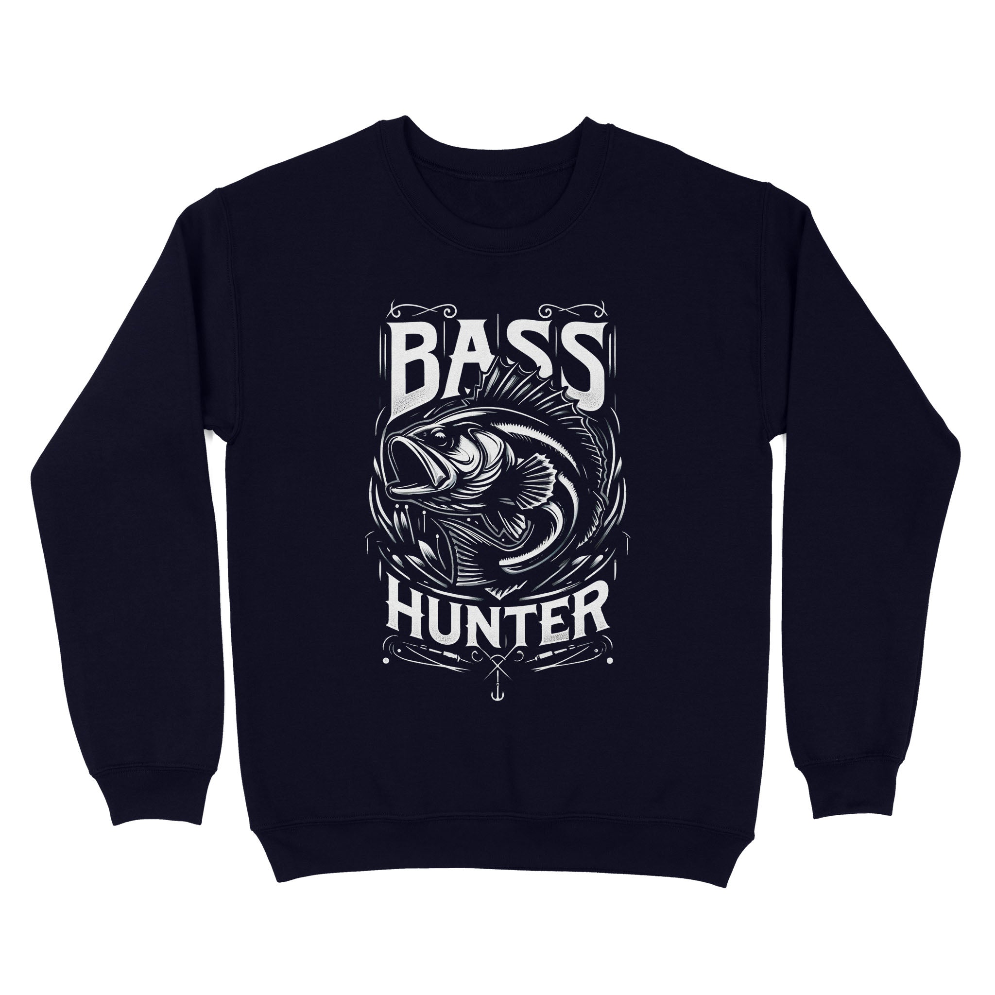 Sweatshirt - Bass hunter fishing shirt gift for fisherman A56