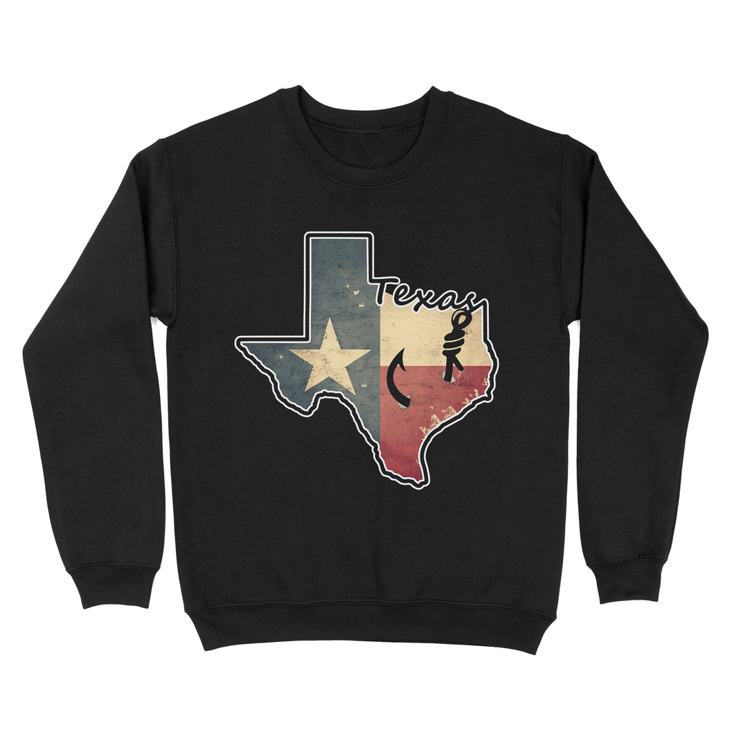 Texas fishing shirt with Texas flag for fisherman Texas fishing forum A234