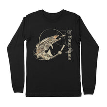 Load image into Gallery viewer, Brook Trout Fishing Camo Custom Fishing Premium Long Sleeve Shirts - HPW252
