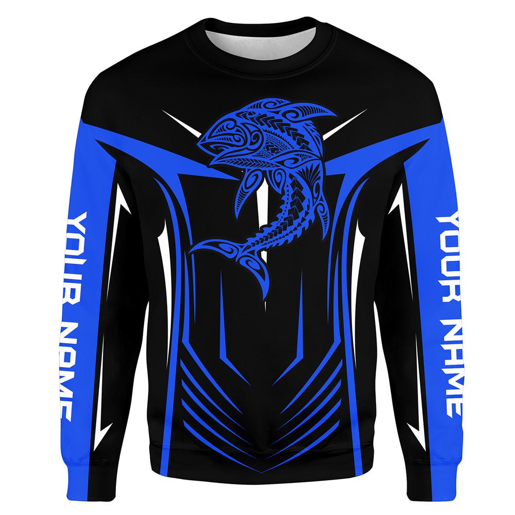 Tuna Fishing Tuna tribal pattern custom Sweatshirt fishing gifts Tuna fishing jerseys HVFS047