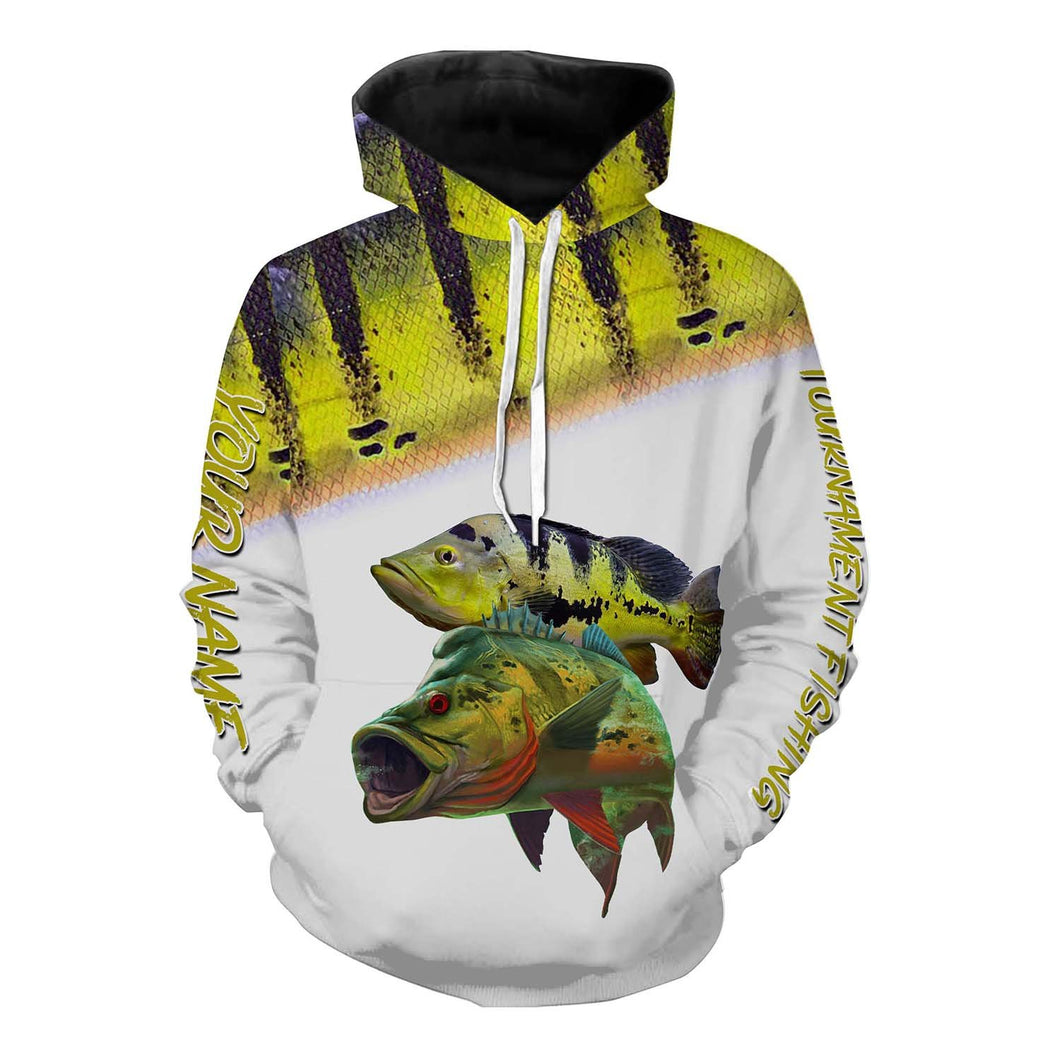 Peacock bass tournament fishing Customize name 3D All Over Printed fishing hoodie, personalized fishing gift NPQ163