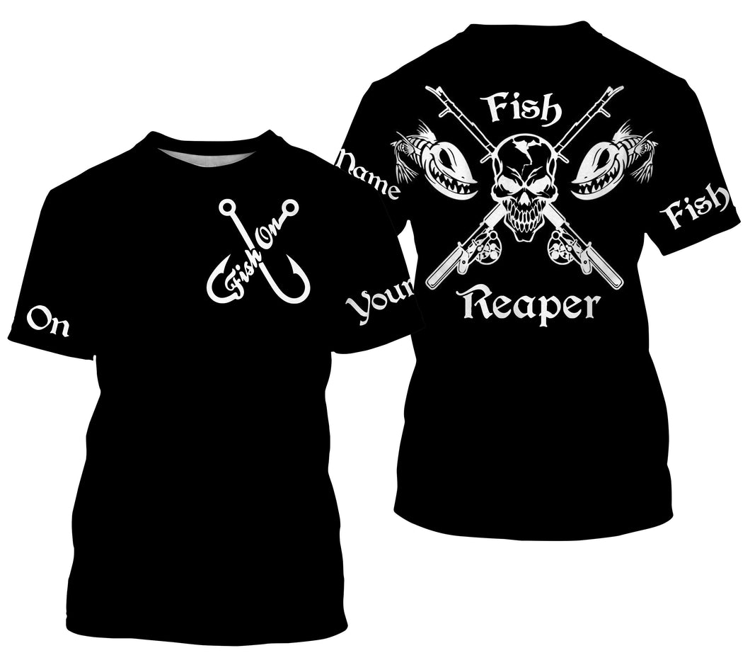 Fish Reaper Custom Name 3D All Over Printed Fishing T-Shirt TATS98