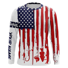Load image into Gallery viewer, American flag UV protection fishing shirt fishing jersey for fisherman A12
