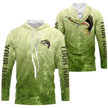 Load image into Gallery viewer, Personalized Bass Fishing Camo Long Sleeve Fishing Shirts, Custom Bass Tournament Fishing Shirts IPHW2305
