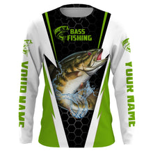 Load image into Gallery viewer, Personalized Smallmouth Bass performance Fishing Shirts, Bass Fishing jerseys | green IPHW2398
