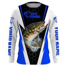 Load image into Gallery viewer, Personalized Smallmouth Bass performance Fishing Shirts, Bass Fishing jerseys | blue IPHW2400
