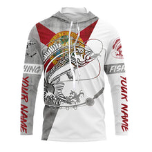 Load image into Gallery viewer, Custom Red Snapper Florida Flag Custom Fishing Shirts, Fl Red Snapper Performance Fishing Shirts IPHW4158
