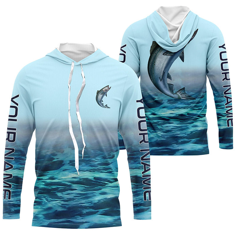 King Salmon Long Sleeve Fishing Shirts, Chinook Salmon Custom Womens And Mens Fishing Shirt IPHW4161