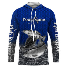 Load image into Gallery viewer, Redfish, Trout, Flounder Custom performance Fishing Shirts, Texas Slam Fishing jerseys | blue IPHW1694
