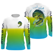 Load image into Gallery viewer, Personalized Mahi Mahi Long Sleeve Uv Protection Fishing Shirts, Mahi Mahi Saltwater Fishing Shirts IPHW4187
