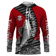 Load image into Gallery viewer, Walleye Custom Long Sleeve performance Fishing Shirts, Walleye tournament Fishing Shirts | red IPHW2188

