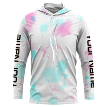 Load image into Gallery viewer, Personalized pastel Tie dye UV Protection performance Fishing Shirts for women - IPHW1721
