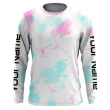 Load image into Gallery viewer, Personalized pastel Tie dye UV Protection performance Fishing Shirts for women - IPHW1721

