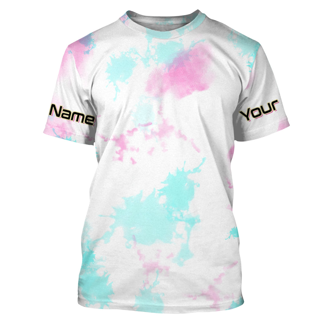Personalized pastel Tie dye UV Protection performance Fishing Shirts for women IPHW1721