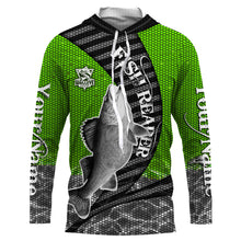 Load image into Gallery viewer, Walleye Fishing Custom performance Fishing Shirts, Walleye tournament Fishing Shirts | green IPHW1951
