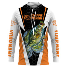 Load image into Gallery viewer, Crappie Fishing jerseys, Crappie Custom Long Sleeve performance Fishing Shirts | orange IPHW2075
