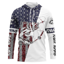 Load image into Gallery viewer, Walleye Fishing American Flag Custom Fishing shirts, personalized Patriotic Fishing jerseys IPHW2205
