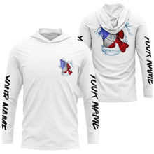 Load image into Gallery viewer, Crappie Fishing American Flag Custom performance Long Sleeve Fishing Shirts, Patriotic Fishing gifts IPHW1776
