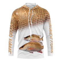 Load image into Gallery viewer, Personalized Mangrove Snapper Fishing Scales Long Sleeve Performance Tournament Fishing Shirts IPHW4011
