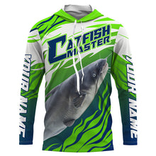 Load image into Gallery viewer, River Blue Catfish Custom Long Sleeve Fishing Shirts, Catfish Tournament Fishing apparel | green IPHW3624
