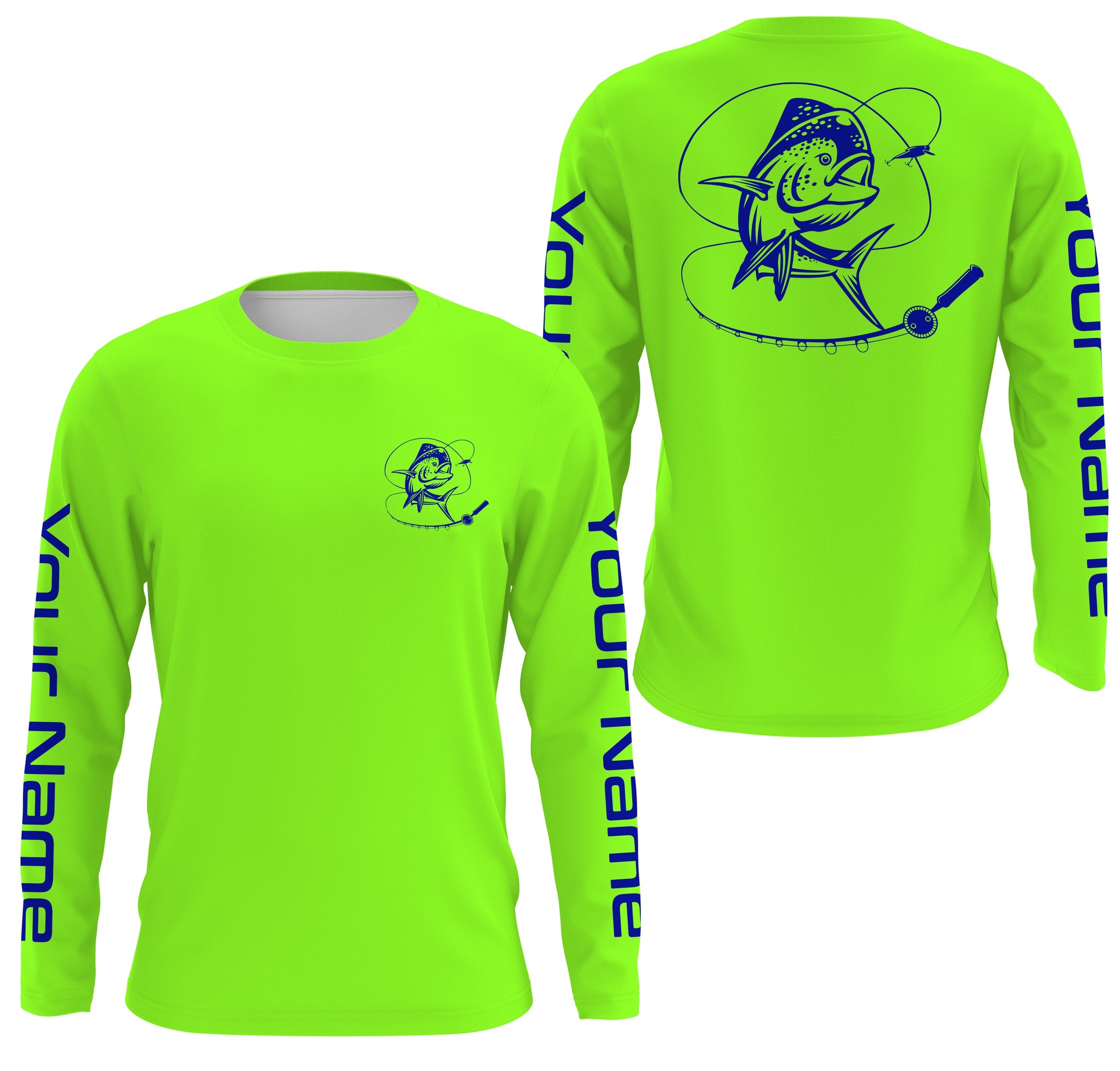 Mahi Mahi Custom UV Long Sleeve Fishing Shirts, Personalized Mahi Mahi –  FishingAmz