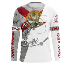 Load image into Gallery viewer, Personalized Florida Snook Fishing Shirts, Custom Snook Tournament Fishing jerseys IPHW1838
