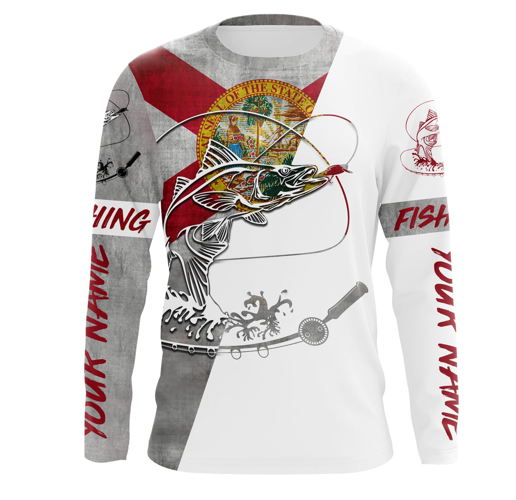 Personalized Florida Snook Fishing Shirts, Custom Snook Tournament Fishing jerseys IPHW1838