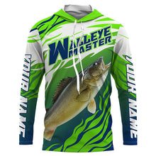 Load image into Gallery viewer, Walleye Fishing Custom Uv Protection Long Sleeve Fishing Shirts, Walleye Master Tournament Shirt IPHW3933
