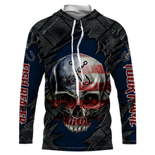 Load image into Gallery viewer, Fish reaper American flag Custom Long Sleeve performance Fishing Shirts, Patriotic Fishing gifts IPHW1893
