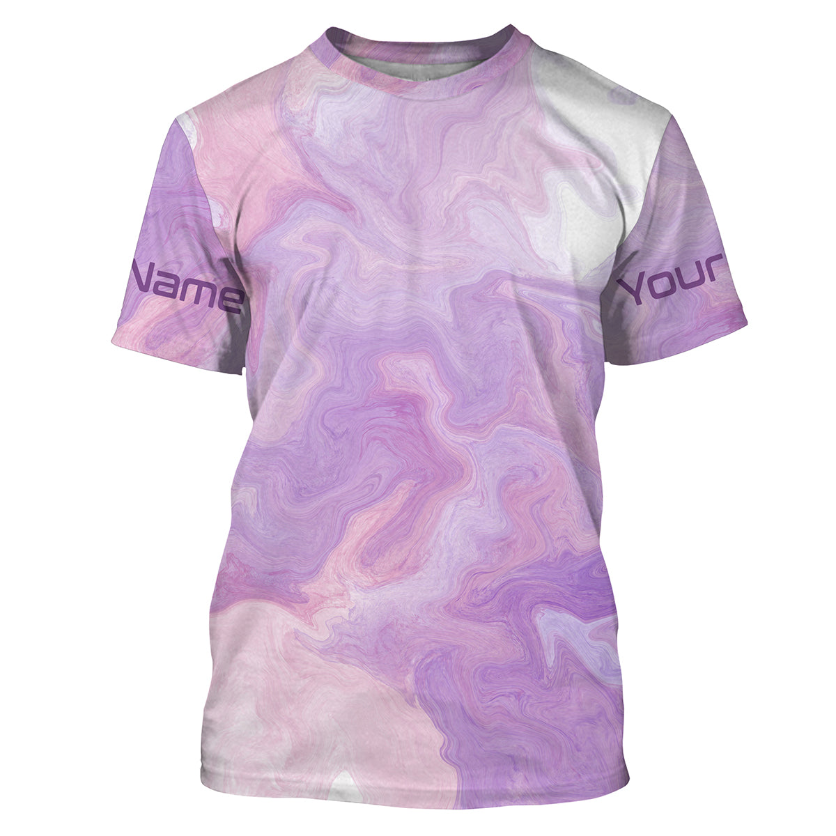 Beautiful purple Tie dye camo Womens Fishing T Shirts Personalized Women Fishing apparel IPHW1724