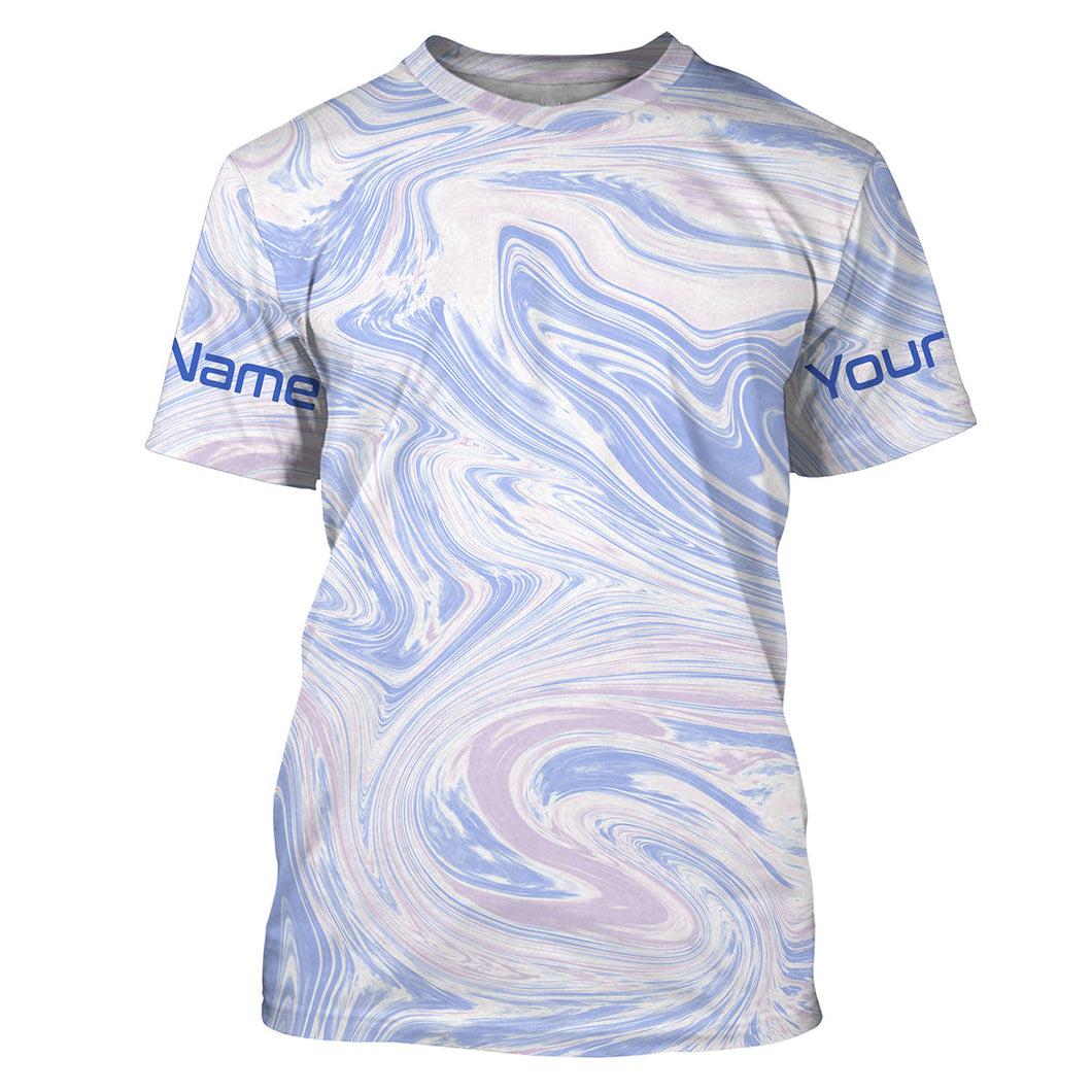 Personalized waves camo performance Fishing T Shirts for men, Custom Fishing jerseys IPHW1725