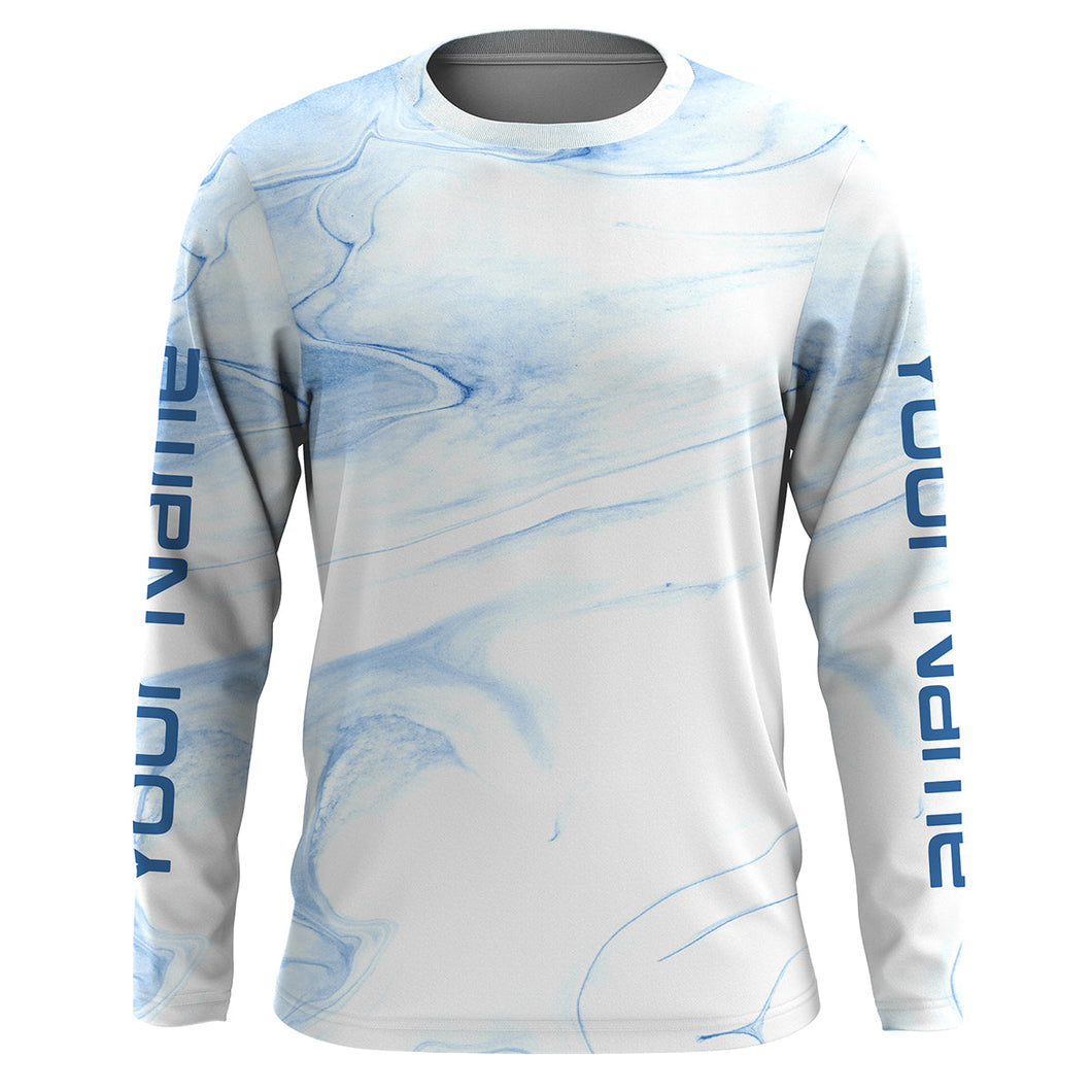 Fade wave camo Custom UV Long Sleeve Fishing Shirts, personaized Fishing jerseys for men - IPHW1726