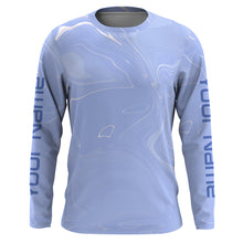 Load image into Gallery viewer, Wave camo Custom men Long Sleeve Fishing Shirts, UV Protection Fishing apparel - IPHW1727
