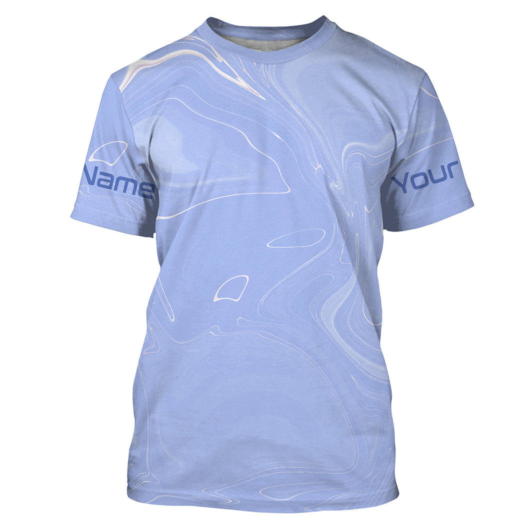 Wave camo Custom men Fishing T Shirts UV Protection Fishing apparel IPHW1727
