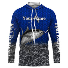 Load image into Gallery viewer, Tuna Fish reaper Custom Long Sleeve performance Fishing Shirts, Tuna Fishing jerseys | blue IPHW1954
