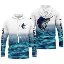 Load image into Gallery viewer, Personalized Sailfish Saltwater Long Sleeve performance Fishing Shirts, Sailfish tournament Shirts IPHW2349

